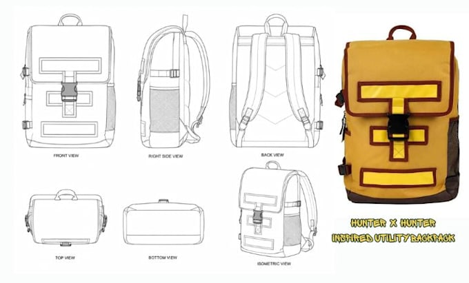 backpack tech pack bag tech pack designer soft goods design duffle bag tech pack