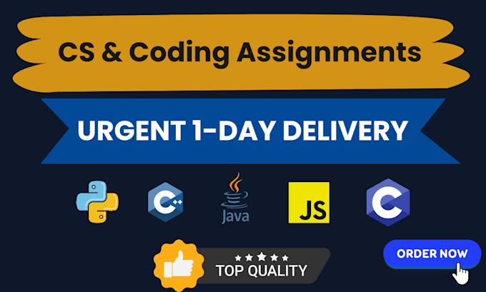 do coding assignments and projects in java, c, python, r
