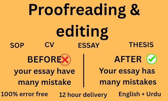 proofread and edit CV sop essay thesis with grammarly