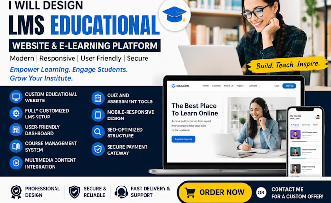 lms educational website online course website education, elearning website
