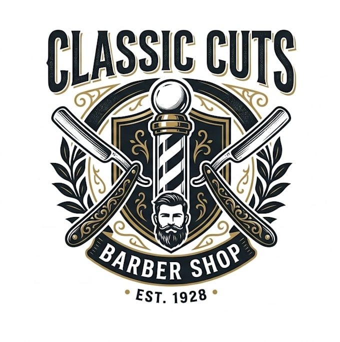 design an outstanding barber shop logo