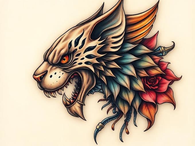 make a realistic realism tattoo design for you