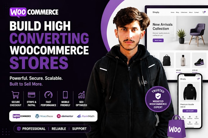 full stack wordpress developer who specializes in woocommerce websites