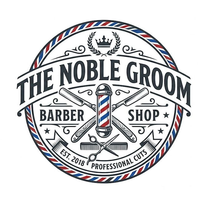 design modern super barber and barber shop logo