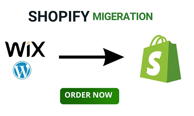 migrate wordpress wix or woocommerce to shopify