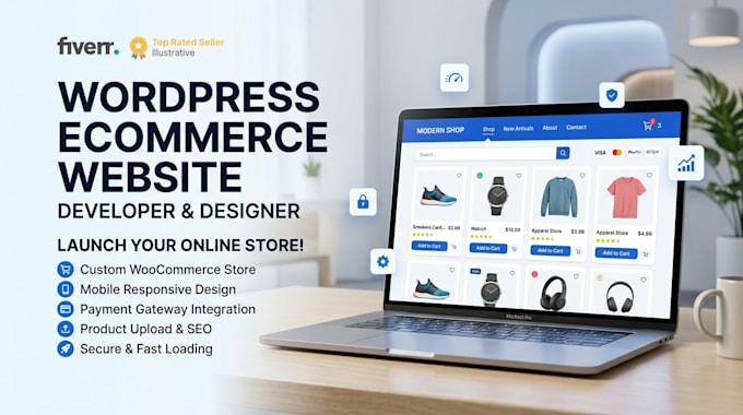 design wordpress ecommerce website