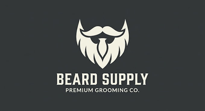 design a bold and stylish beard logo for your brand
