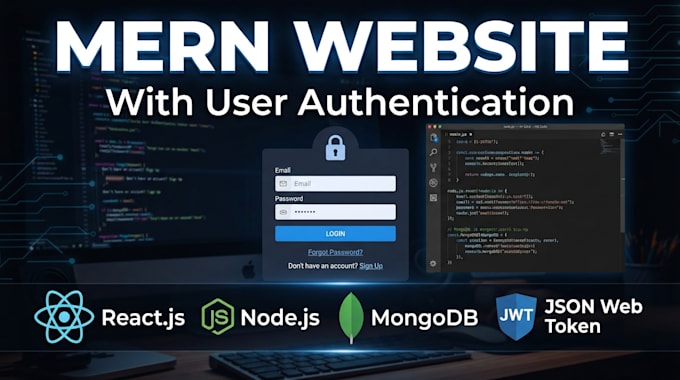 build mern stack website with user authentication and login system