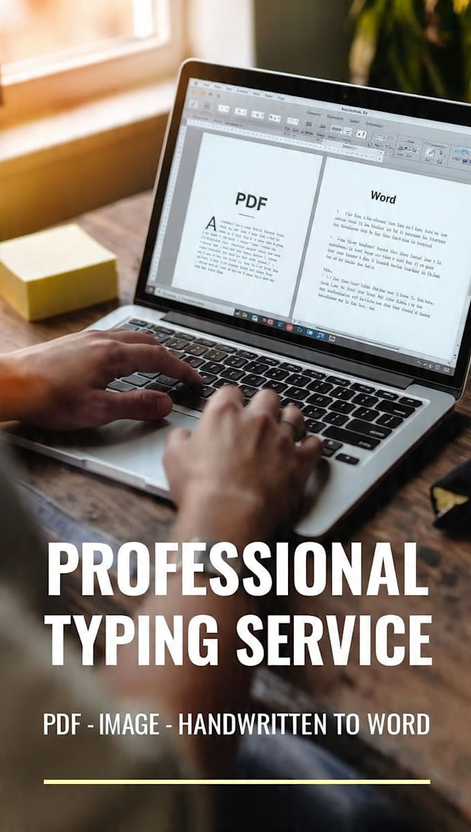 do fast pdf to word typing excel data and handwritten text