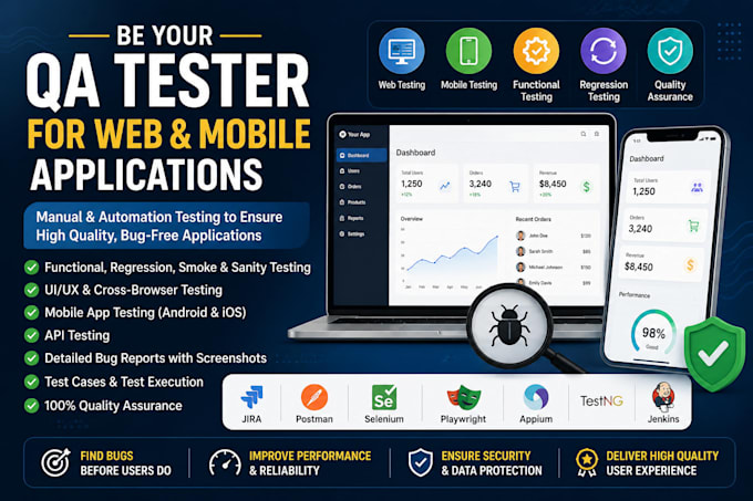 be your QA tester for web and mobile applications