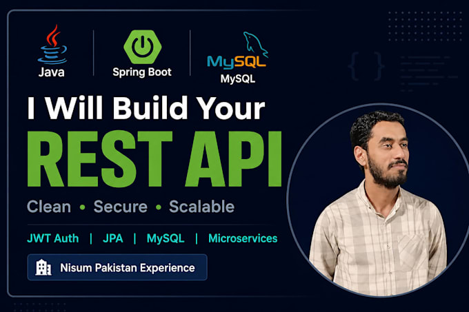 build a rest API using java spring boot and mysql