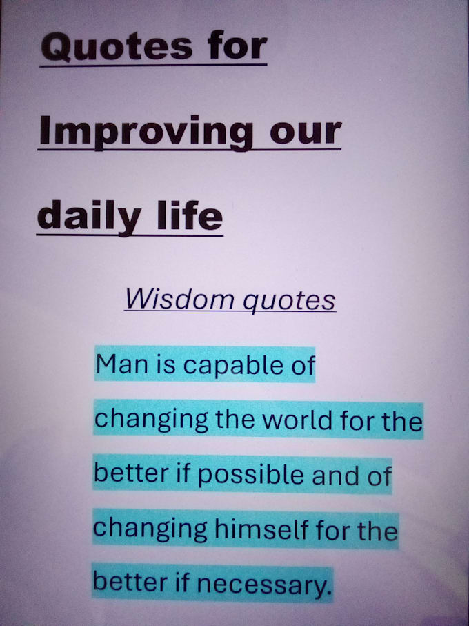 write unique and original quotes for any purpose