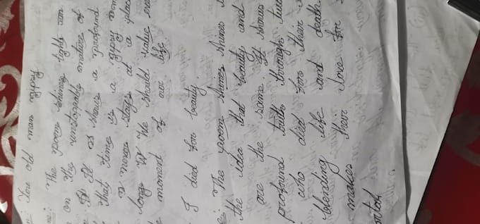 handwrite anything in low prize