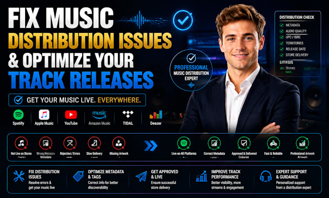 fix music distribution issues and optimize your track releases