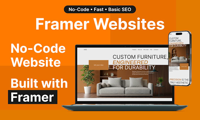 build a modern framer website