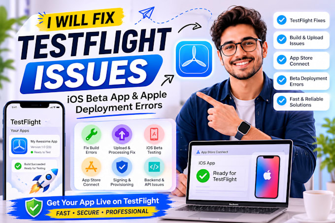 fix testflight issues, ios beta app and apple deployment errors