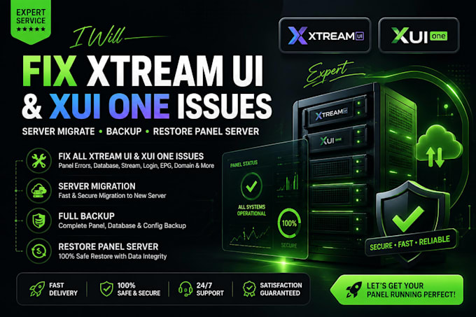 fix xtream ui and xui one issues, server migrate, backup, restore panel server