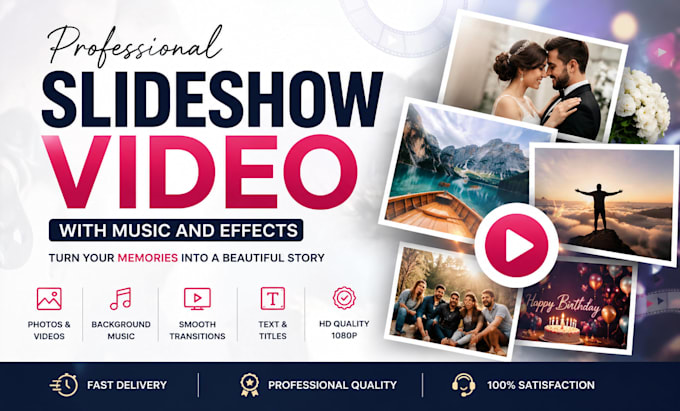 create a dynamic slideshow video with your photos and videos