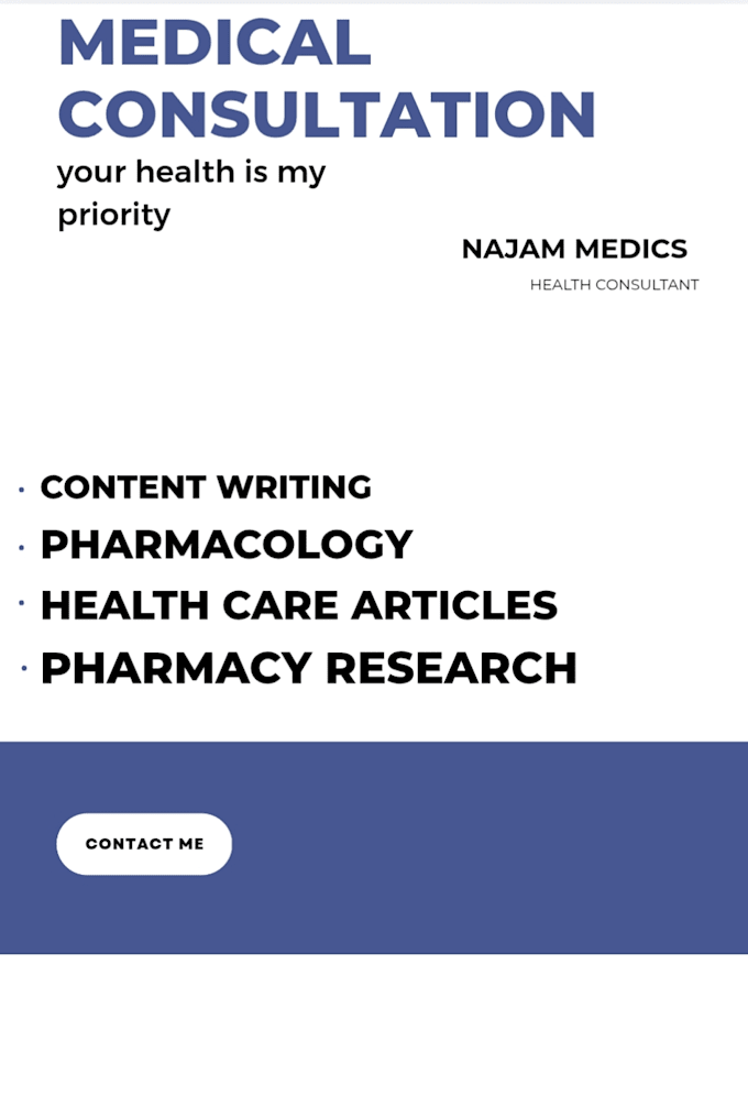 write pharmacy and health sciences articles