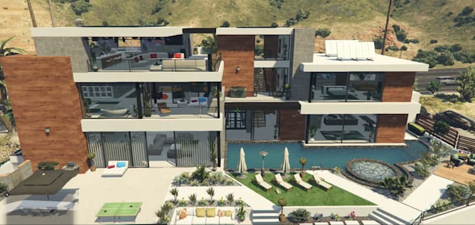 create a custom fivem mlo interior design and 3d texturing