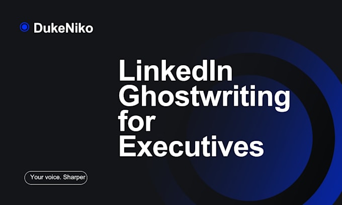 ghostwrite engaging linkedin posts for executives