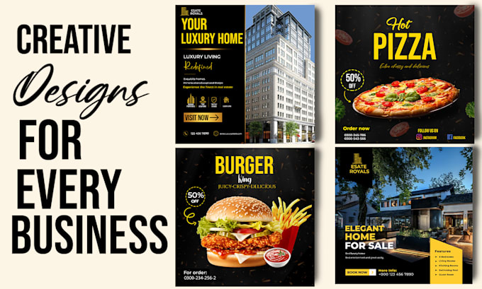 design creative social media posts