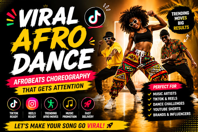 create energetic afro dance choreography for your song