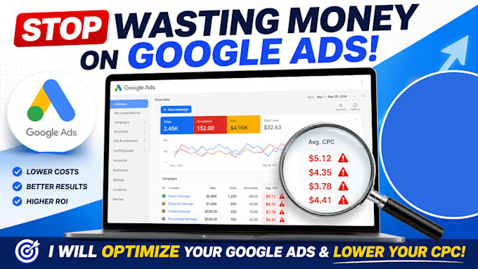 google ads audit and optimization to improve roas and lower CPC
