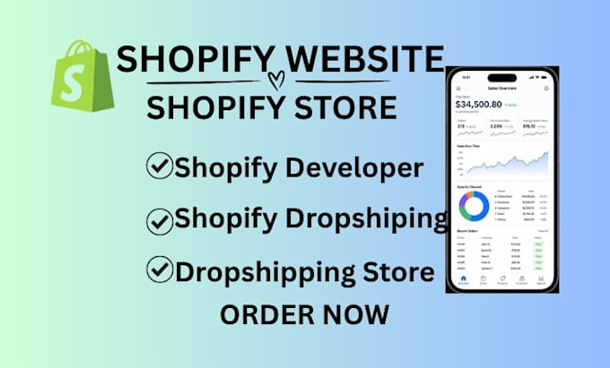 design shopify store shopify dropshipping