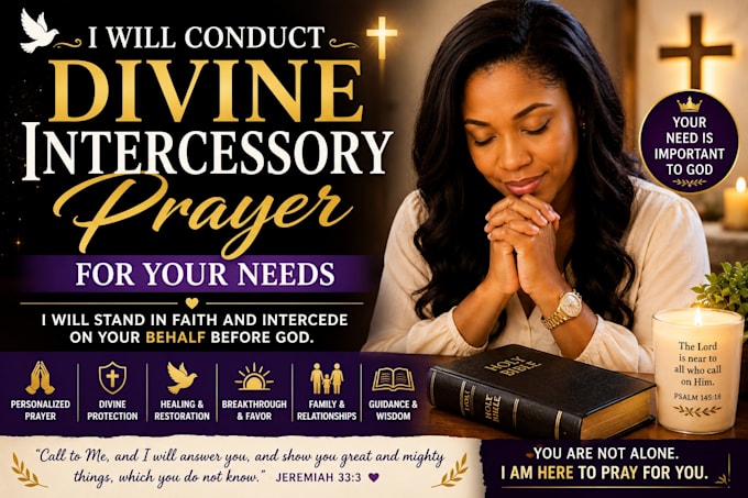 conduct divine intercessory prayer for your needs