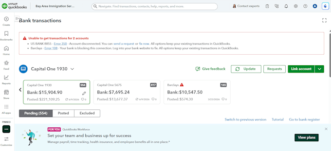 manage payroll processing, invoicing, reconciliation, bookkeeping