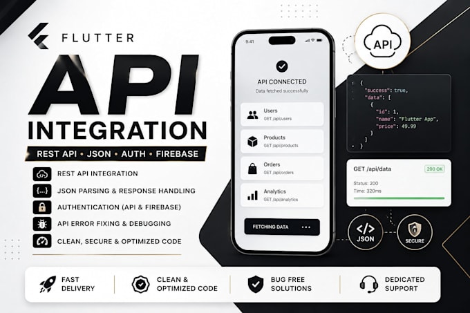 integrate rest API in flutter app and fix API issues