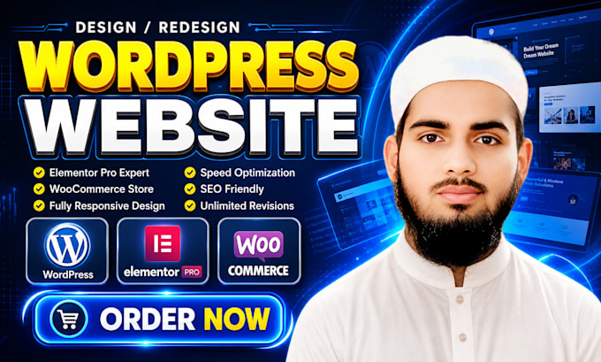 create a professional wordpress website using elementor pro