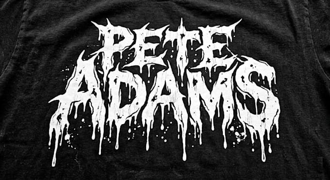 make custom doom and sludge metal logo artwork