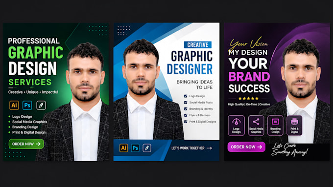 create professional graphic designs for your brand