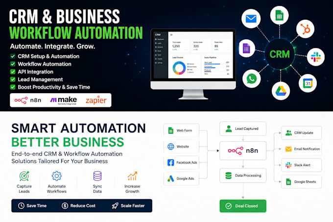 build CRM and business workflow automation systems