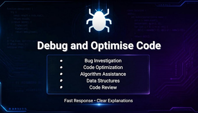 debug and optimise your programming code