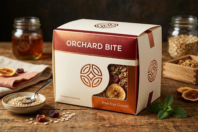design creative box, pouch and label packaging design