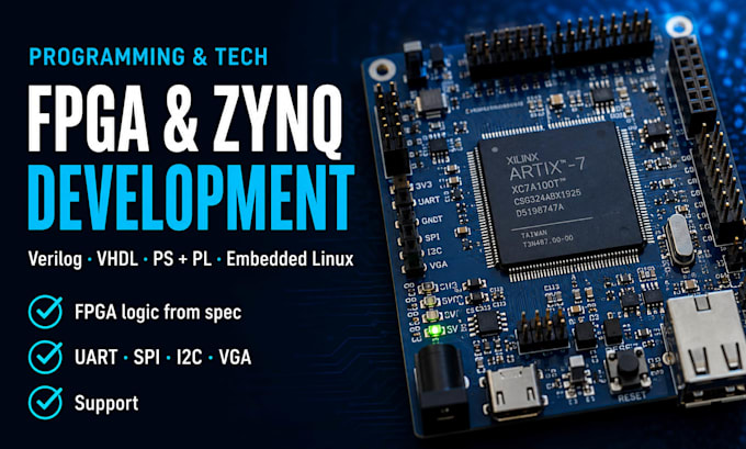 do fpga programming in verilog vhdl and zynq ps pl projects