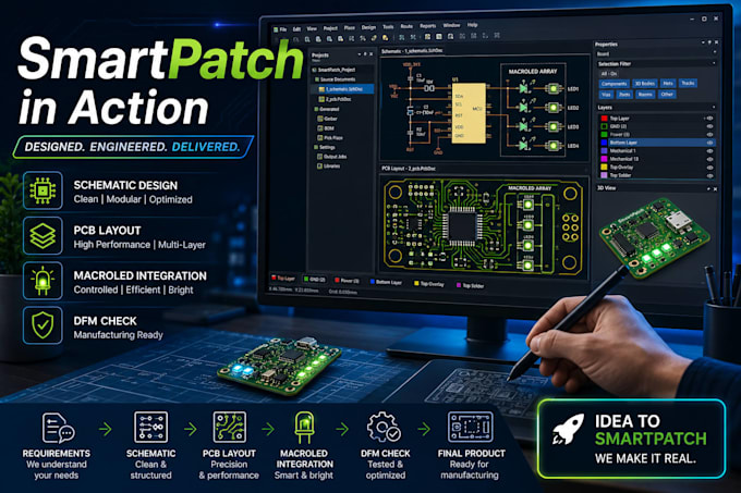 create advanced smartpatch pcb design for wearable devices