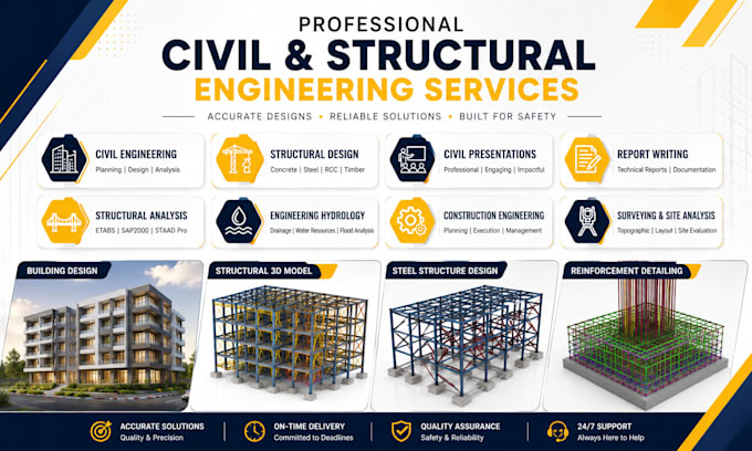 civil, structural, mechanical engineering projects and reports