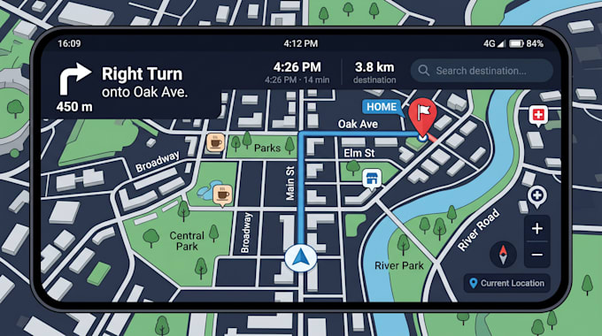design wayfinding maps, mall hospital maps, navigation systems and facility maps