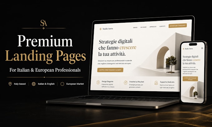 design a premium landing page