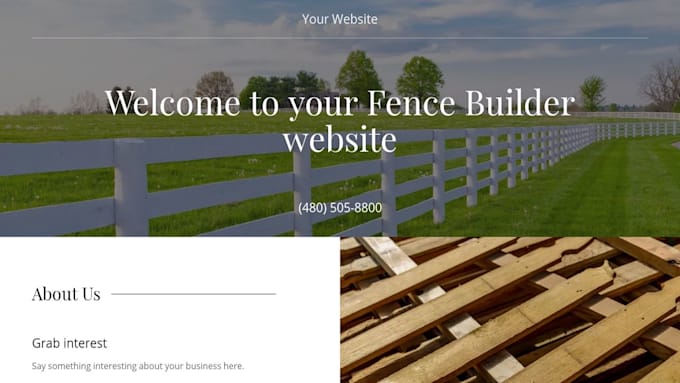 build squarespace fence contractor website installation website