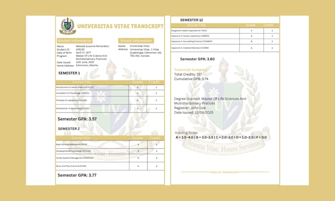 design high quality professional transcripts, diplomas, ged certificates