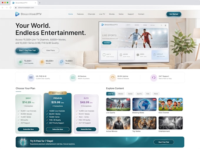 automate iptv panel build iptv website with autoresponder and payment gateway
