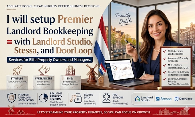 setup landlord bookkeeping with landlord studio, stessa, doorloop for landlords