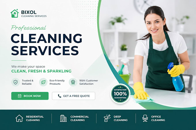 build cleaning services website design