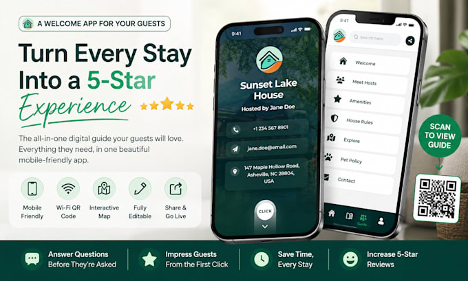 build an interactive guest welcome app for airbnb hosts