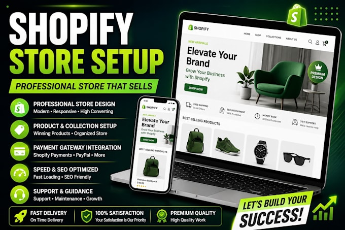 professional shopify store setup